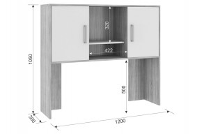 ЛАЙТ 2 Надстройка стола компьютерного (1200) в Елабуге - elabuga.ok-mebel.com | фото 2