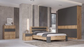 ЛЕНОРА Спальный гарнитур (модульный) графит в Елабуге - elabuga.ok-mebel.com | фото