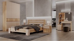 ЛЕНОРА Спальный гарнитур (модульный) кашемир в Елабуге - elabuga.ok-mebel.com | фото