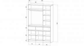 ЛЕНОРА Спальный гарнитур (модульный) кашемир в Елабуге - elabuga.ok-mebel.com | фото 9