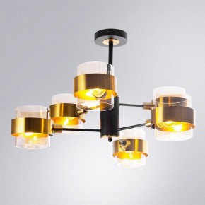 Люстра на штанге Arte Lamp Carlo A8205SP-6BK в Елабуге - elabuga.ok-mebel.com | фото 2