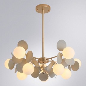Люстра на штанге Arte Lamp Peacock A1369SP-10GY в Елабуге - elabuga.ok-mebel.com | фото 2