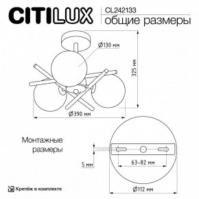 Люстра на штанге Citilux Ronny CL242133 в Елабуге - elabuga.ok-mebel.com | фото 7