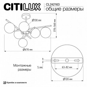 Люстра на штанге Citilux RONNY CL242163 в Елабуге - elabuga.ok-mebel.com | фото 12