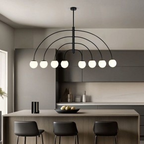 Люстра на штанге Eurosvet Cenacolo 30179/8 черный в Елабуге - elabuga.ok-mebel.com | фото 3