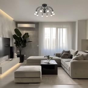 Люстра на штанге Eurosvet Ragno 90035/10 LED черный в Елабуге - elabuga.ok-mebel.com | фото 5