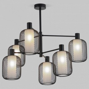 Люстра на штанге Eurosvet Voile 30191/6 черный в Елабуге - elabuga.ok-mebel.com | фото
