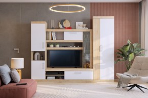 МАКСИ К1 Стенка для гостиной дуб сонома/белое дерево в Елабуге - elabuga.ok-mebel.com | фото 5