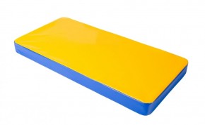 Мат гимнастический 1х0,5х0,08м цв. синий-желтый в Елабуге - elabuga.ok-mebel.com | фото