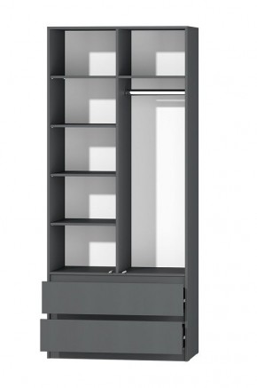 МС "Хилтон" Шкаф №3 900 (Графит) в Елабуге - elabuga.ok-mebel.com | фото 3