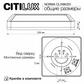 Накладной светильник Citilux Norma CL748K201 в Елабуге - elabuga.ok-mebel.com | фото 11