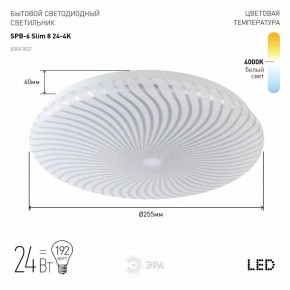 Накладной светильник Эра Slim SPB-6 Slim 8 24-4K в Елабуге - elabuga.ok-mebel.com | фото 2