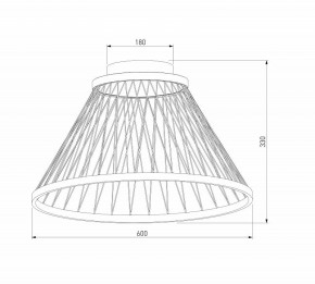 Накладной светильник Eurosvet Cesta 40019/1 LED коричневый в Елабуге - elabuga.ok-mebel.com | фото 4