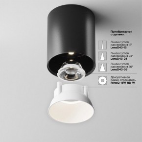 Накладной светильник Maytoni Alfa LED C064CL-12W4K-RD-B в Елабуге - elabuga.ok-mebel.com | фото 4
