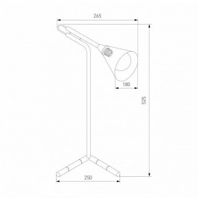 Настольная лампа декоративная Eurosvet Enigma 01186/1 черный в Елабуге - elabuga.ok-mebel.com | фото 3