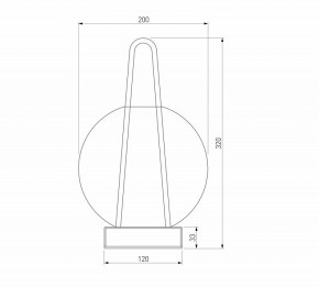 Настольная лампа декоративная Eurosvet Frasco 80507/1 черный в Елабуге - elabuga.ok-mebel.com | фото 3