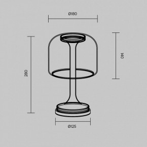 Настольная лампа декоративная Maytoni Spirito MOD286TL-L8G3K в Елабуге - elabuga.ok-mebel.com | фото 4