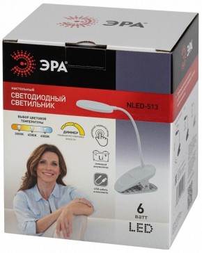 Настольная лампа офисная Эра  NLED-513-6W-W в Елабуге - elabuga.ok-mebel.com | фото 7