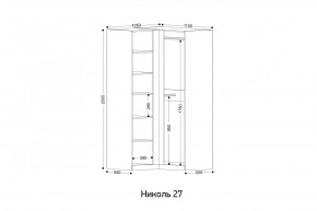 НИКОЛЬ 27 Шкаф угловой в Елабуге - elabuga.ok-mebel.com | фото 2