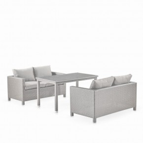 Обеденный комплект плетеной мебели с диванами T256C/S59C-W85 Latte в Елабуге - elabuga.ok-mebel.com | фото