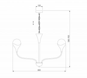 Подвесная люстра Eurosvet Calyx 60169/6 никель в Елабуге - elabuga.ok-mebel.com | фото 3