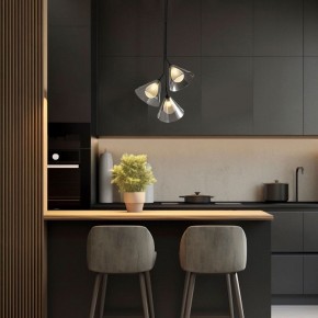 Подвесная люстра Eurosvet Enigma 70161/3 черный в Елабуге - elabuga.ok-mebel.com | фото 3