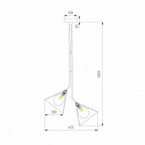 Подвесная люстра Eurosvet Enigma 70161/3 черный в Елабуге - elabuga.ok-mebel.com | фото 4