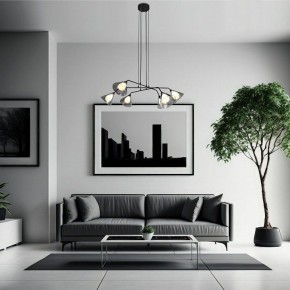 Подвесная люстра Eurosvet Enigma 70161/6 черный в Елабуге - elabuga.ok-mebel.com | фото 4