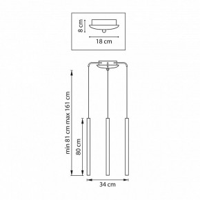 Подвесная люстра Lightstar Tubo L3T747443 в Елабуге - elabuga.ok-mebel.com | фото 3
