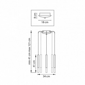 Подвесная люстра Lightstar Tubo L5T747147 в Елабуге - elabuga.ok-mebel.com | фото 3