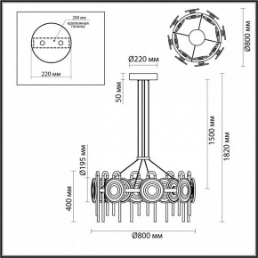 Подвесная люстра Odeon Light Magnet 5407/92L в Елабуге - elabuga.ok-mebel.com | фото 6