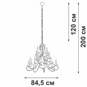 Подвесная люстра Vitaluce V1859 V1859-1/16 в Елабуге - elabuga.ok-mebel.com | фото 4