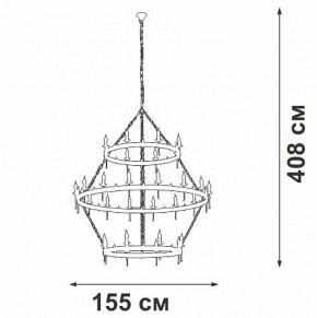 Подвесная люстра Vitaluce V1872 V1872-7/16+8+8 в Елабуге - elabuga.ok-mebel.com | фото 3