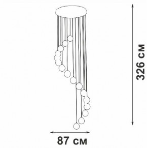 Подвесная люстра Vitaluce V2893 V2893-9/16S в Елабуге - elabuga.ok-mebel.com | фото 4