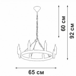 Подвесная люстра Vitaluce V3924 V3924-1/8 в Елабуге - elabuga.ok-mebel.com | фото 3