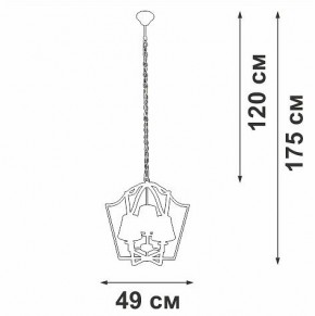 Подвесная люстра Vitaluce V4991 V4991-8/3 в Елабуге - elabuga.ok-mebel.com | фото 3