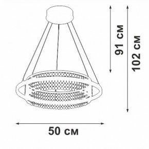 Подвесная люстра Vitaluce V54000 V54000-0/1S в Елабуге - elabuga.ok-mebel.com | фото 5