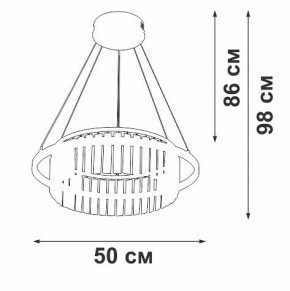 Подвесная люстра Vitaluce V54010 V54010-0/1S в Елабуге - elabuga.ok-mebel.com | фото 6