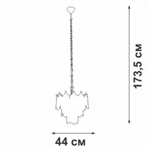 Подвесная люстра Vitaluce V58120 V58120-8/5 в Елабуге - elabuga.ok-mebel.com | фото 3