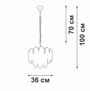 Подвесная люстра Vitaluce V5887 V5887-8/4 в Елабуге - elabuga.ok-mebel.com | фото 4