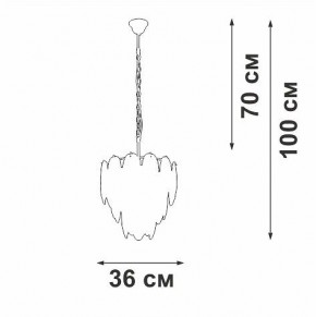 Подвесная люстра Vitaluce V5887 V5887-9/7 в Елабуге - elabuga.ok-mebel.com | фото 5