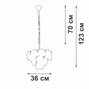 Подвесная люстра Vitaluce V5888 V5888-9/7 в Елабуге - elabuga.ok-mebel.com | фото 5
