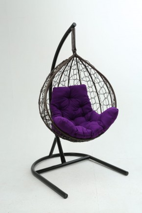 Подвесное кресло Бароло (коричневый/фиолетовый) в Елабуге - elabuga.ok-mebel.com | фото