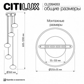 Подвесной светильник Citilux Atman Smart CL226A053 в Елабуге - elabuga.ok-mebel.com | фото 9