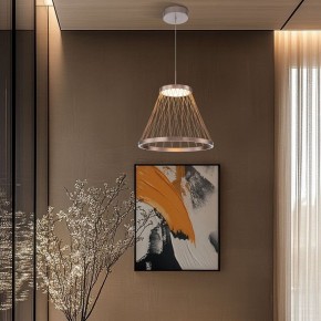 Подвесной светильник Eurosvet Cesta 40016/1 LED коричневый в Елабуге - elabuga.ok-mebel.com | фото 4