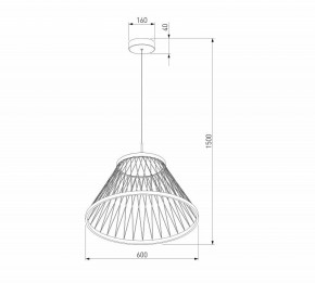 Подвесной светильник Eurosvet Cesta 40017/1 LED коричневый в Елабуге - elabuga.ok-mebel.com | фото 5