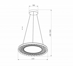 Подвесной светильник Eurosvet Parafe 40024/1 LED серый в Елабуге - elabuga.ok-mebel.com | фото 5