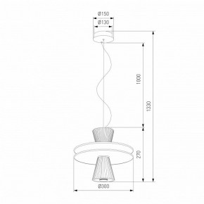 Подвесной светильник Eurosvet Titania 40028/1 LED белый в Елабуге - elabuga.ok-mebel.com | фото 4