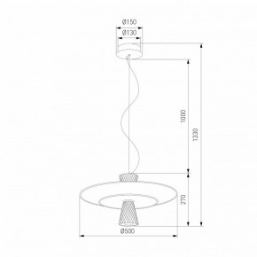 Подвесной светильник Eurosvet Titania 40029/1 LED белый в Елабуге - elabuga.ok-mebel.com | фото 4