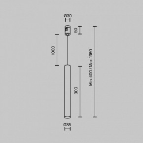 Подвесной светильник Maytoni Focus Led TR155-1-5W3K-BS в Елабуге - elabuga.ok-mebel.com | фото 4